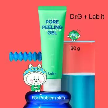 Lab it Pore Peeling Gel 80 г/Корейская красота кожи 80g