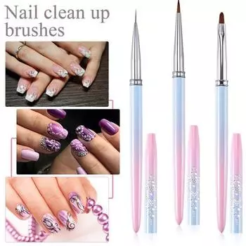 Labor-saving Practical Good Ergonomic Handle 3D Tips Line Stripes DIY Drawing Pen Nail Art Pen A