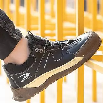 Laboral Zapatos De Trabajo Indestructibles Puntera De Material Compuesto Zapato De Seguridad Ligero Transpirable 40 чёрный