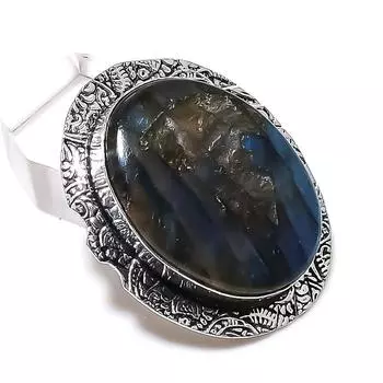 Labradorite Gemstone 925 Sterling Silver Jewelry Gift Pendant 1.77 k0f42