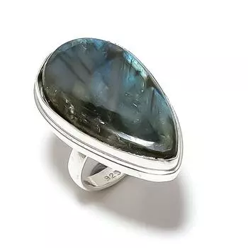 Labradorite Gemstone Handmade 925 Sterling Silver Gift Jewelry Ring Size 6 T5K85