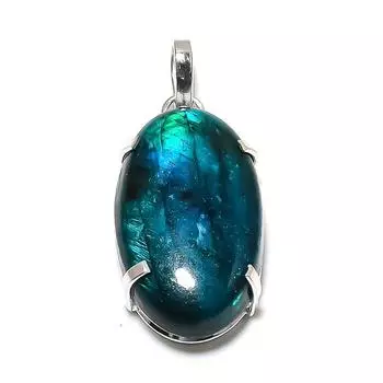 Labradorite Gemstone Handmade 925 Sterling Silver Jewelry Pendant 1.97 r1r97