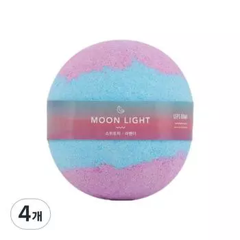 Labs Bomb Бомбочки для ванны Moonlight Бомбочки для ванны с ароматом сладкого горошка и лаванды, 140 г, 4 шт.