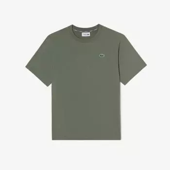LACOSTE Common Cool Текстурированная футболка с коротким рукавом [Хаки]