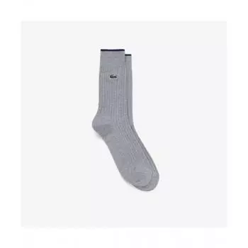 LacoSte Men S baSic Ribbed Gentleman SockS [malange Gray] 0TU