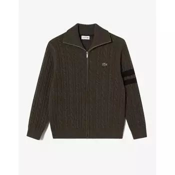 LacoSte Men S Cable Zip Up Cardigan Ah302e 54n Six 003