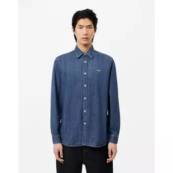 LacoSte Men S Denim Shirt Indigo Ch6267 54n Cdz 038