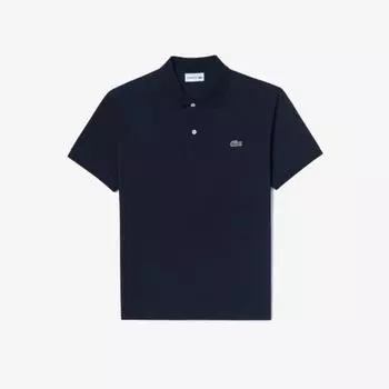 LacoSte Men S French Regular Fit baSic Short Sleeve Polo [dark Navy] 005