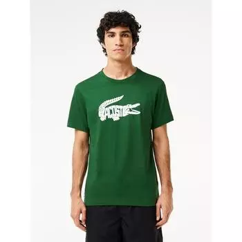 Lacoste Мужская футболка с коротким рукавом и надписью Big Croc Th8937 54g 291 q2nTh8937 54g291 004