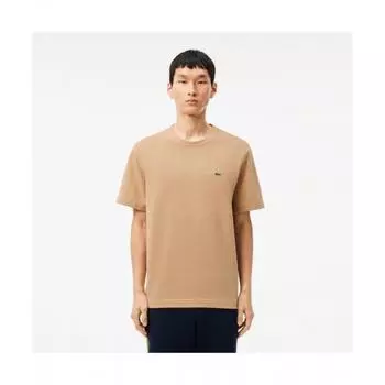 LACOSTE Мужская футболка с коротким рукавом Double Face Pique [бежевый]