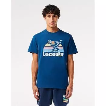 Lacoste Мужская летняя футболка с рисунком Th0784 54 г Hbm 003