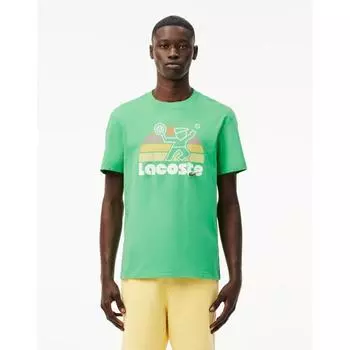 Lacoste Мужская летняя футболка с рисунком Th0784 54 г Uyx 003