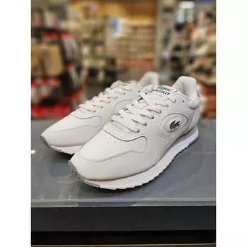 Lacoste Мужские кроссовки Line Track LINETRACK 7 46SMA0012 OFF WHT GRN