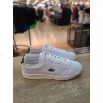 Lacoste [NC Fix] Женские кроссовки Lacoste Pique White Green lash34w01750