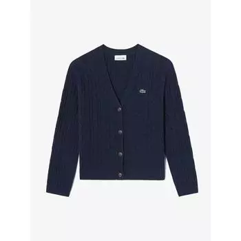 LacoSte Women S Cable V Neck Cardigan Af299e 54n 166 q2nAf299e 54n166 034