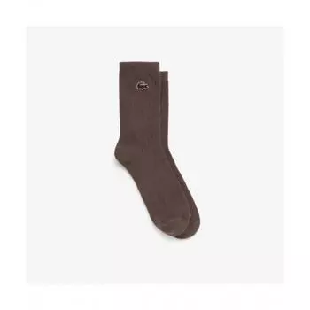 LacoSte Women S Eyelet Middle SockS [light Brown] 0TU
