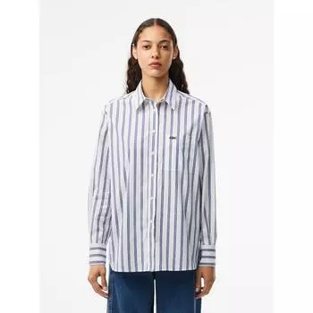 LacoSte Women S overSized Poplin Shirt Cf7706 54n Iba q2nCf7706 54nIba 034