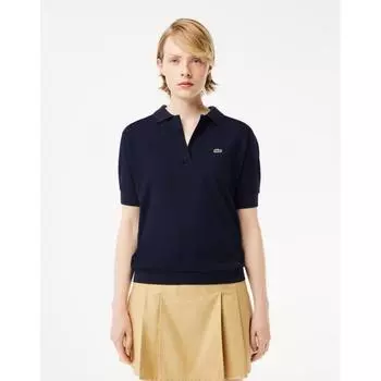 LacoSte Women S Relaxed Fit Heritage Polo Shirt Pf0504 54g 166 0XS