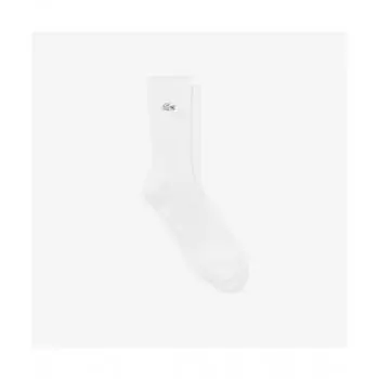 LacoSte Women S Ribbed Mid Calf SockS [white] 0TU