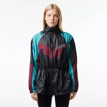 LACOSTE Женская цветная длинная спортивная куртка [черный] 034