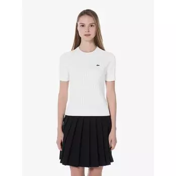 LacoSte Женская S-образная кофта с коротким рукавом и круглым вырезом Af480e 54g 001 q2nAf480e 54g001 040