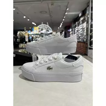 Lacoste [Женские] Кроссовки Lacoste ZIANE PLATFORM 7 47CFA0005 WHT GLD