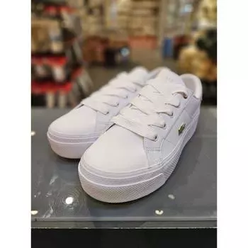 Lacoste Женские кроссовки ZIANE PLATFORM 7 47CFA0005 WHT GLD