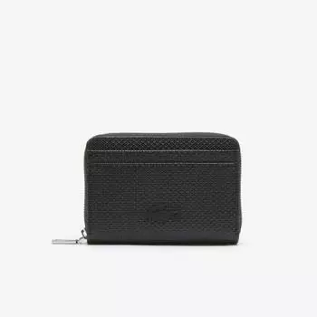 LACOSTE Женский кошелек для монет Chantaco Classic на молнии [черный]