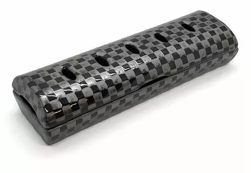 Lacquerware Horizontal tubular type incense burner Comes with carbon Can be used as both stick and cone Modern Buddhist Modern Buddhist Incense чёрный