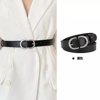 Ladies Belt, Belt, Trendy Women s Belt, Casual With Jeans, Fashionable And Versatile Black. One Size чёрный