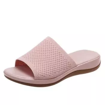 Ladies new summer thick soled shoes Women Outdoor Casual anti-skid fish mouth slippers Beach trendy women Sandals Zapatos Mujer 35 светло-синий