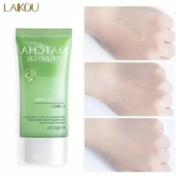 LAIKOU Matcha отшелушивающий гель-пилинг, скраб для лица, увлажняющий, отбеливающий, питательный, восстанавливающий скрабы, крем для лица, уход за кожей 60g