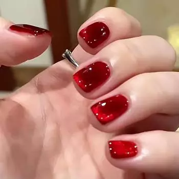 Лак для ногтей «кошачий глаз» Ruby, гель-лак для ногтей White Cherry, новый год, красный, кристальный, осень-зима