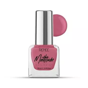 Лак для ногтей RENEE Mattitude - Royale Rose 10 мл, матовый финиш, долговечный, устойчивая к сколам формула с высокой степенью покрытия