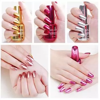 Лак для ногтей с зеркальным эффектом Chrome Polish Varnish18мл
