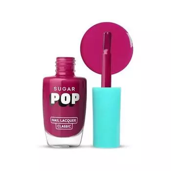 Лак для ногтей SUGAR POP 10 Call Me Hot (Фуксия розовая) | Высыхает за 45 секунд | Устойчив к сколам | Глянцевый финиш, 10 мл