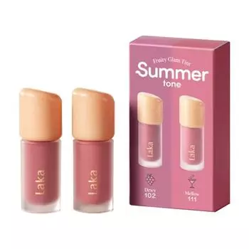 [LAKA] Fruity Glam Tint Mini Duo (#Летний тон) 1,9 г*2 шт.