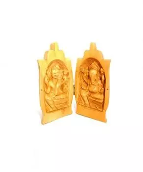 Лакшми и Ганеша, Намасте статуэтка (маленькая), ручная работа, Lakshmi and Ganesha, Namaste statue, Handmade