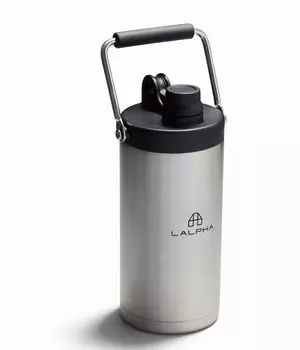 LALPHA Ice Container Jug Cold Insulation Vacuum Insulation Ice Jug Ice Compatible with ICE Cold Hot Stainless Steel Camping Outdoor 1.8L CK-180 серебряный
