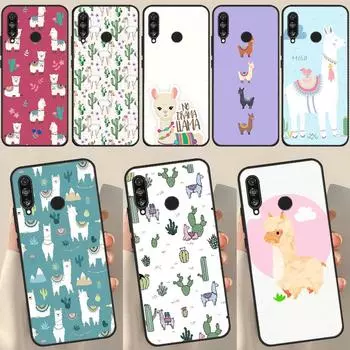 Lama Llama Alpacas Case For Huawei P50 Pro P20 P30 P40 Lite P Smart 2019 Nova 9 5T Cover For Honor 50 8X 9X Huawei P40 Lite 4G