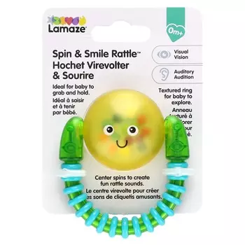Lamaze, Rotate & Smile, Погремушка, 0 месяцев+, 1 шт.