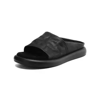 Lambskin~ Thick-soled slippers women s summer wear new high-end feeling beautiful and versatile summer with skirt cool slippers 35