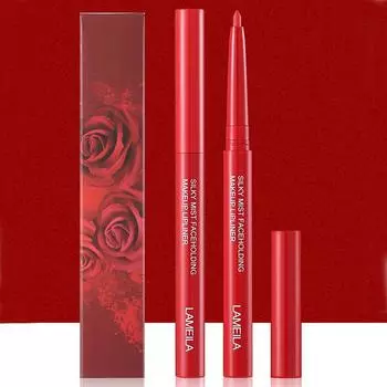 Lamei La Soft Mist Матовый карандаш для губ 927: Шелковистый, трехмерный, долговечный, устойчивый к выцветанию для начинающих. 0.3g красный