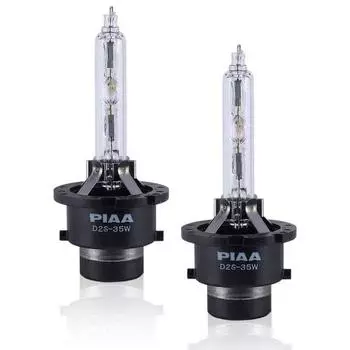 Лампа HID для фар PIAA 6000K, оригинальная замена, 3000 лм, D2S для 12 В транспортных средств, совместимая с техосмотром импортных транспортных средств, упаковка из 2 шт. X7357