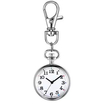 Lancardo Nurse Watch Силиконовые часы Милые цветочные растягивающиеся карманные часы с зажимом для медсестры Женские аналоговые часы Карманные часы Идеальный подарок на День кормления грудью