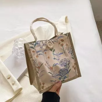 Ланч-бокс Bento Bag Женская модная сумка на одно плечо для выхода Универсальная студенческая сумка