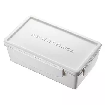 Ланч-бокс Dean & Deluca, средний, белый, 28,2 жидких унций (800 мл), Подходит для использования в микроволновой печи, Можно мыть в посудомоечной машине, Коробка для бэнто, Компактный, Простой