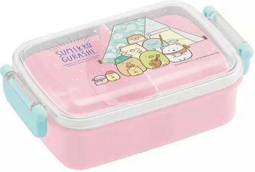 Ланч-бокс Skater антибактериальный 450 мл Sumikko Gurashi Camp Сделано в Японии Детский Ag+ RBF3ANAG-A