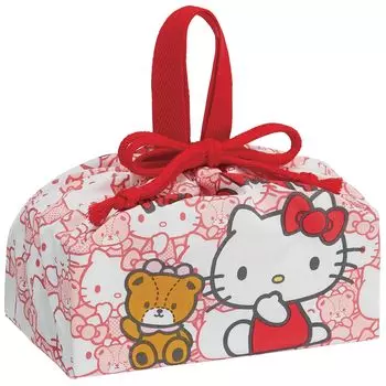 Ланч-бокс Skater Сумка на шнурке Hello Kitty Ushiro Shiro Sanrio Сделано в Японии Детская KB7-A