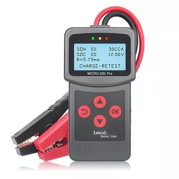 Lancol MICRO-200 Pro 12 В 24 В тестер емкости аккумулятора MICRO200 автомобильный аккумулятор мотоциклетный аккумулятор грузовик тестер аккумуляторов для гаражной мастерской автоинструменты Russian
